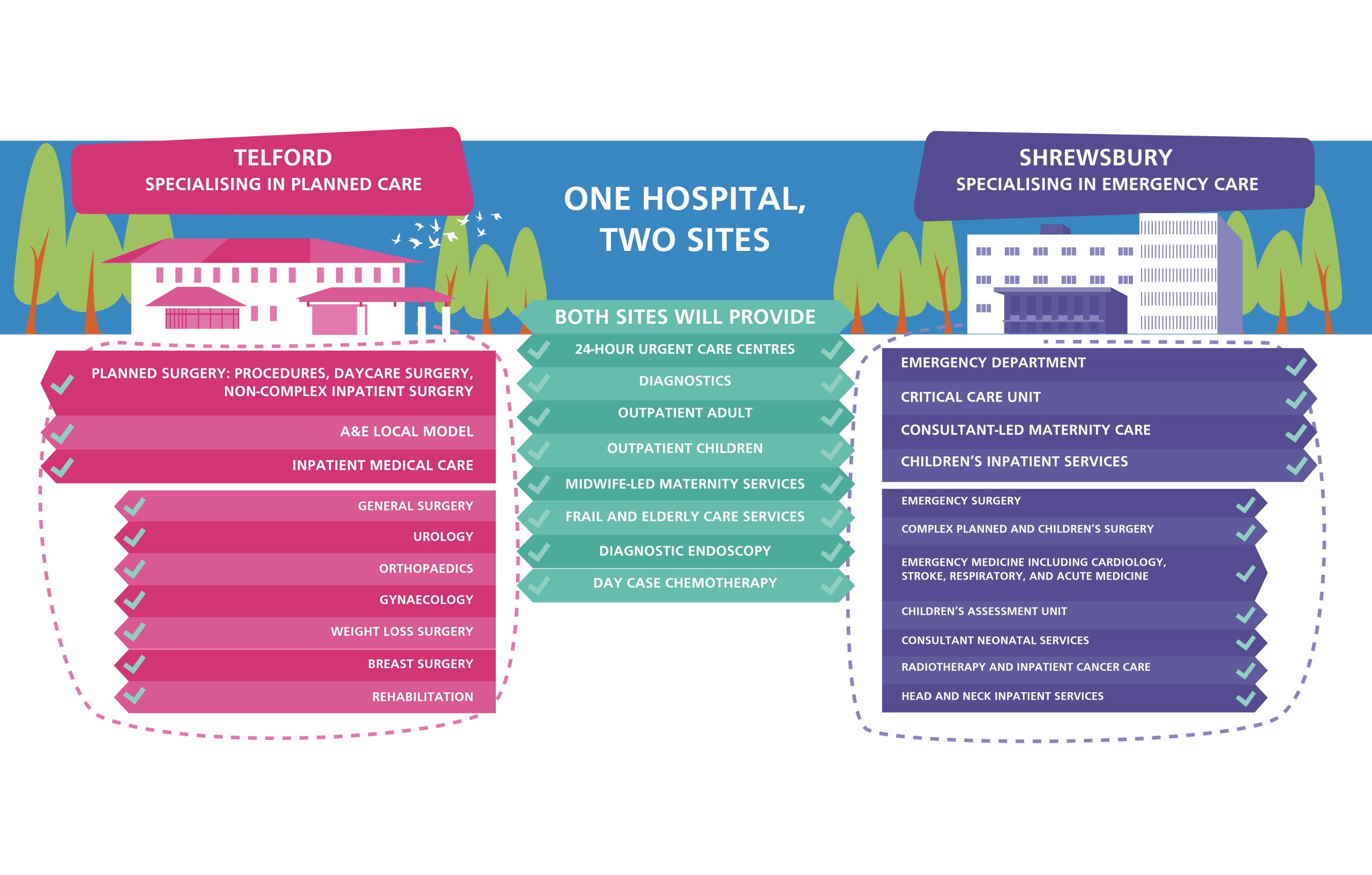 One Hospital, Two Sites infographic V2
